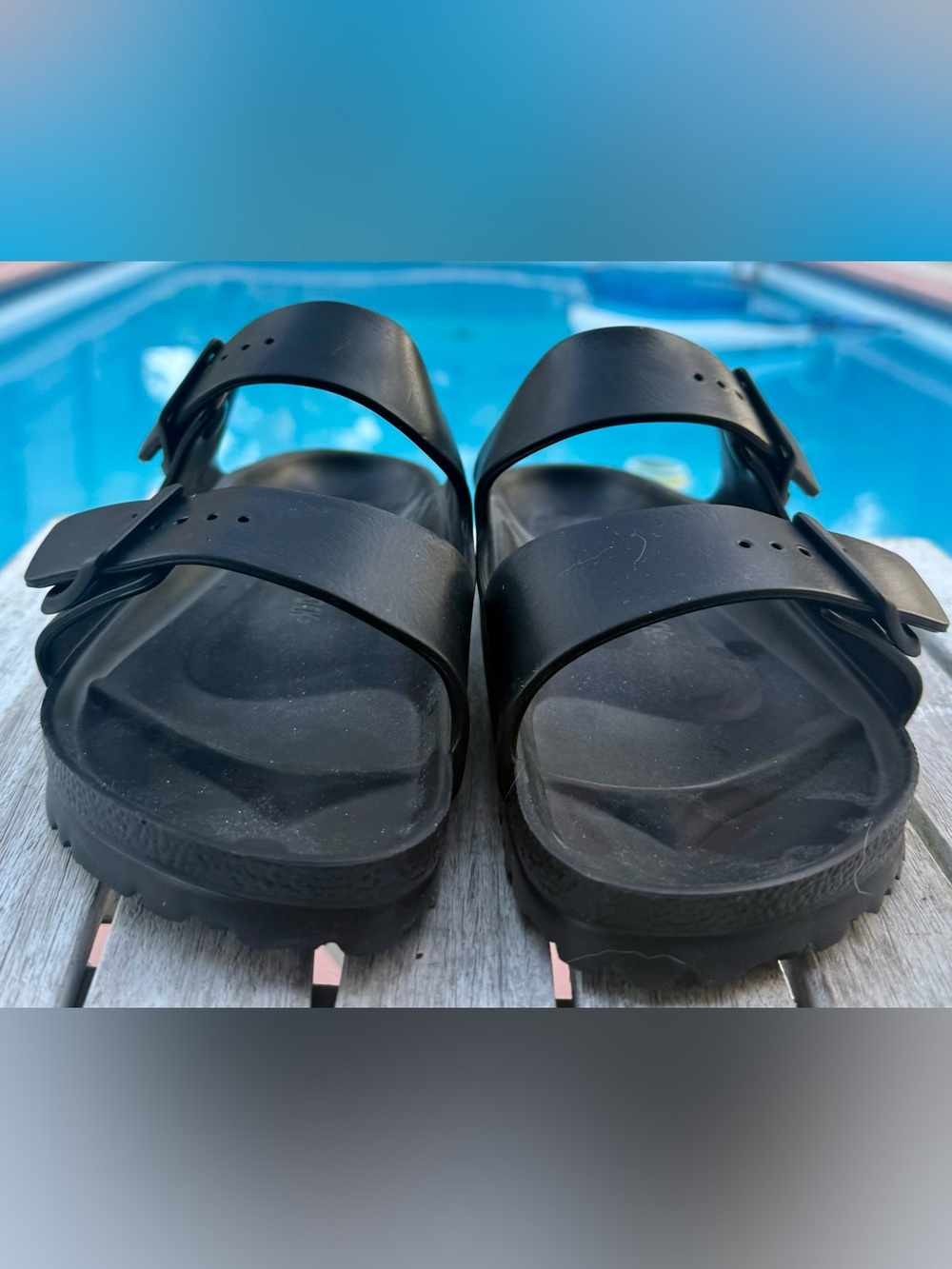 Birkenstock Arizona EVA Black Sandals Sz.41 Ladies 10/Mens 8~BRAND NEW - Picture 4 of 10